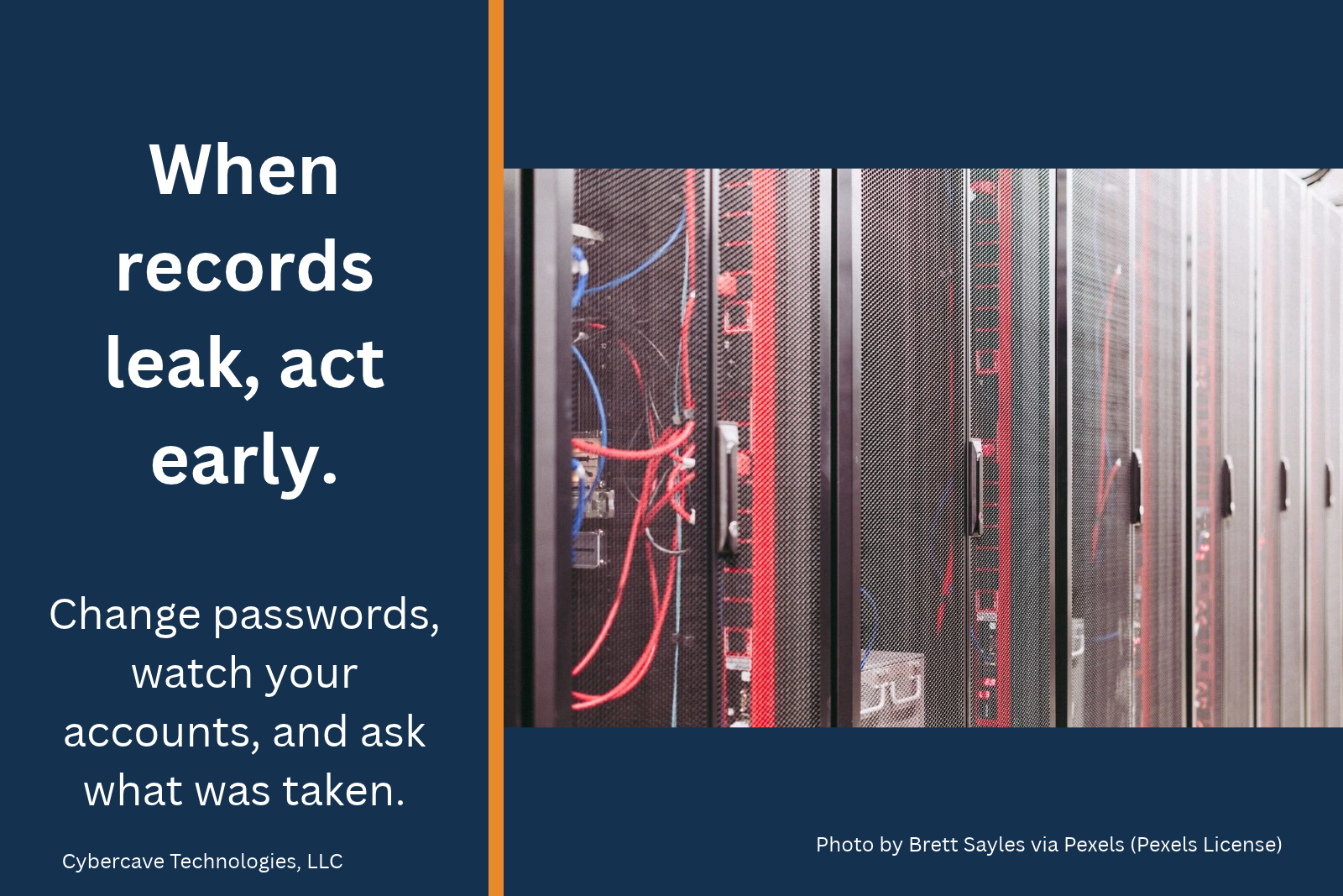 Rows of servers in a data center