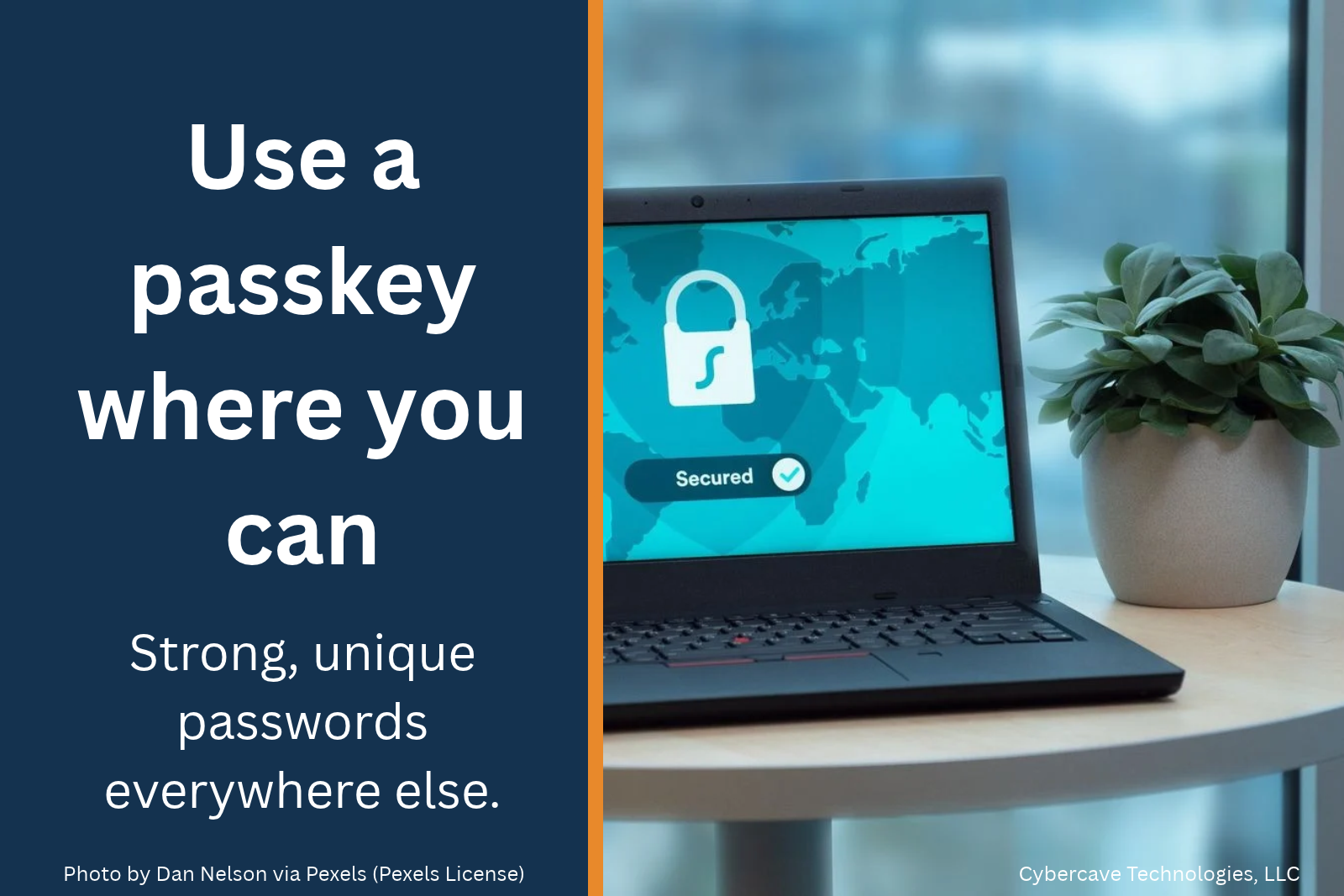 A laptop with a lock graphic